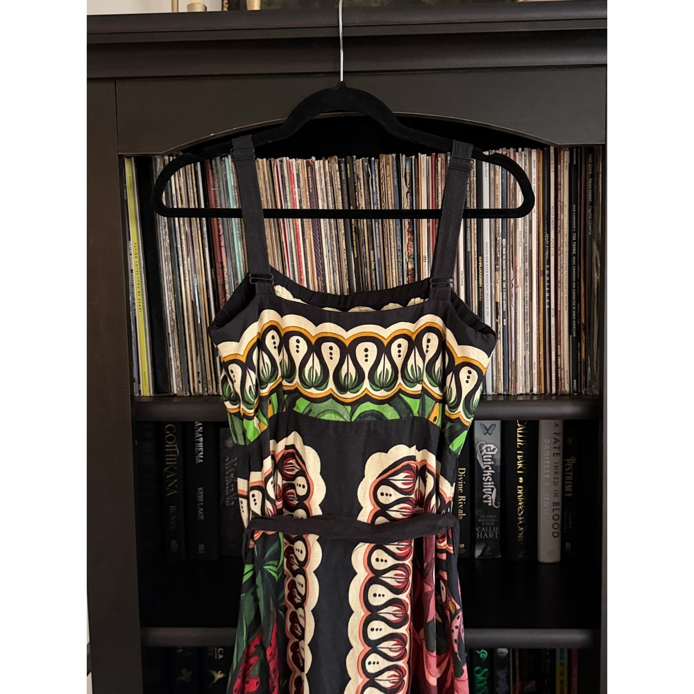 sFarm Rio Women's Coconut Tree Flow Ecovero Euroflax Dress Size - Picture 5 of 8